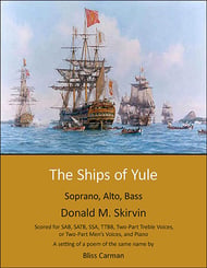 The Ships of Yule SAB choral sheet music cover Thumbnail